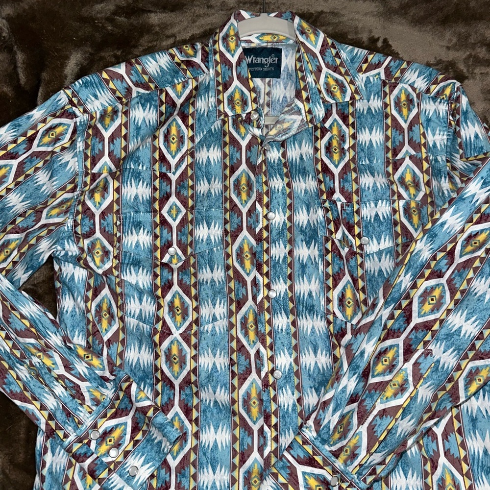 Wrangler Aztec Pearl Snap